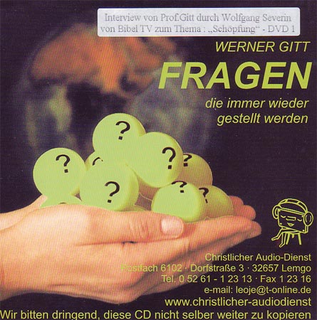Interview mit Prof. Dr. Werner Gitt zum Thema „Schöpfung“
